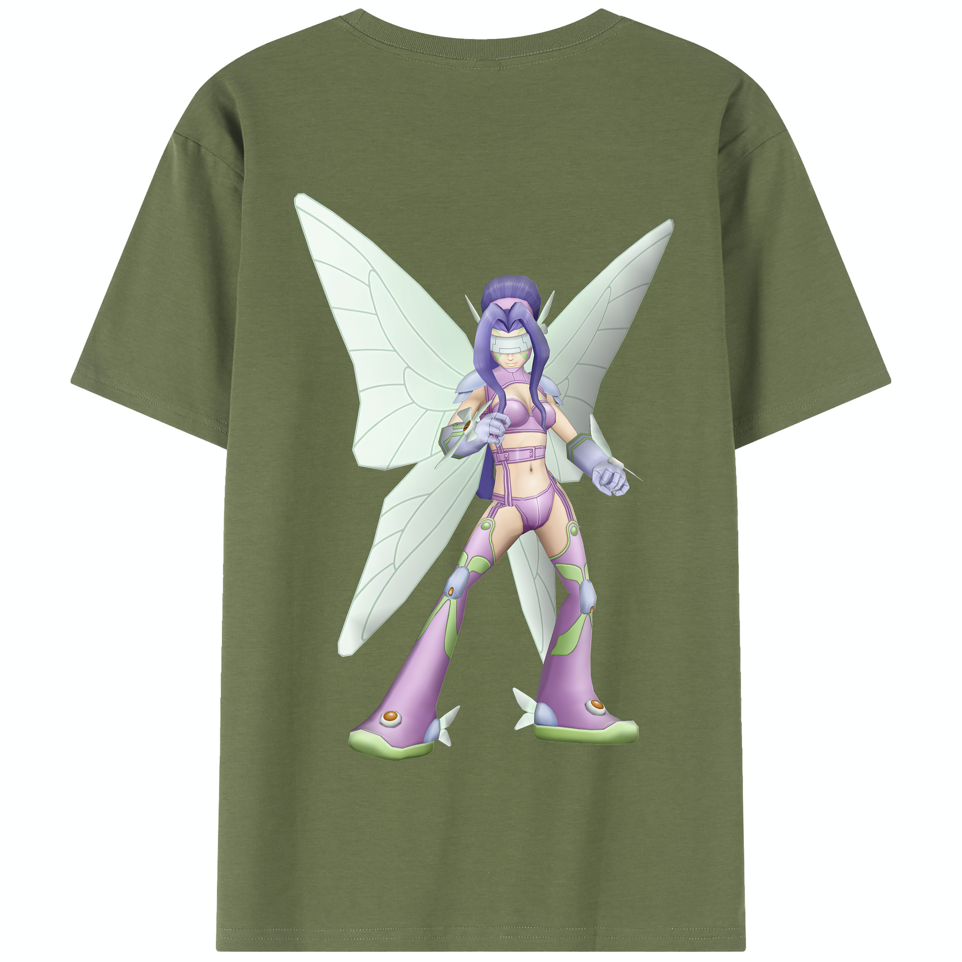 （画像用） Digimon デジタルモンスター/デジモン 綿100％半袖Tシャツ（背面プリント）